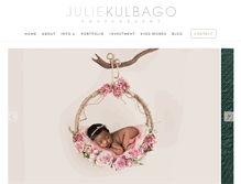 Tablet Screenshot of juliekulbagophotography.com